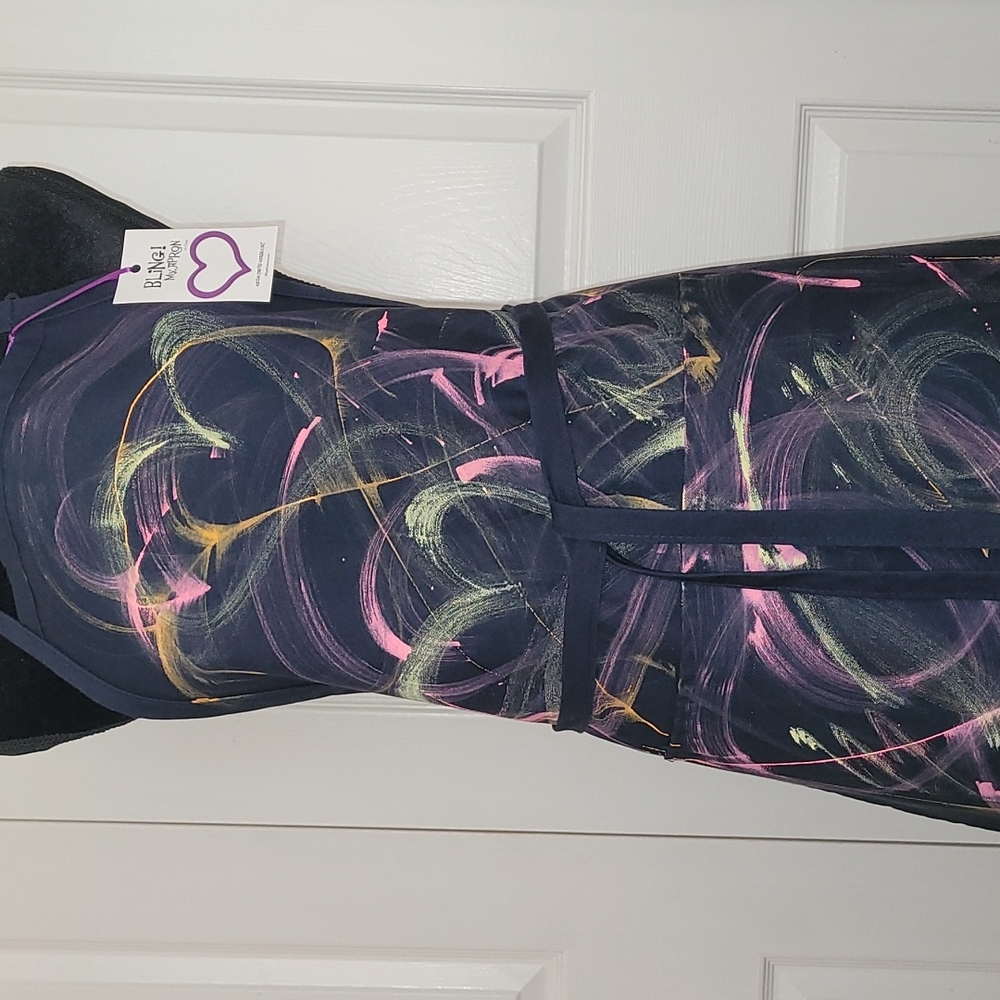 🎉💜HP💜🎉Custom Painted Wearable Art Apron  #2012 - Picture 5 of 6